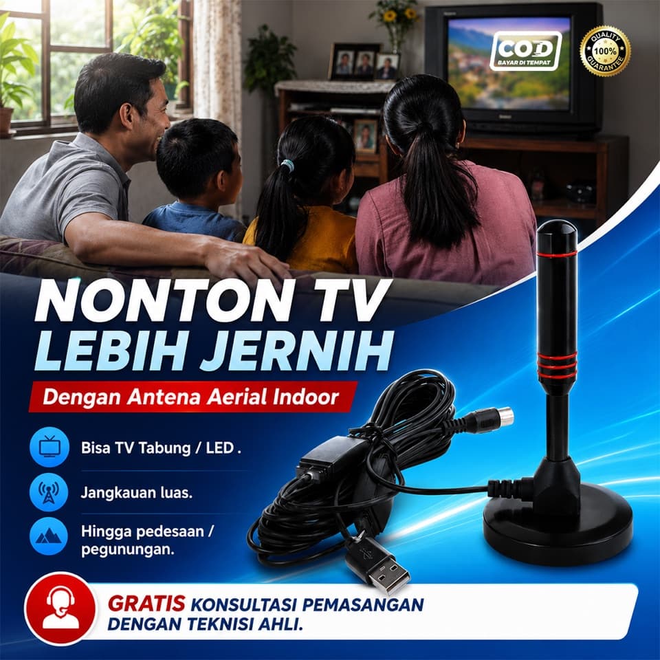 Siaran TV Jernih Sampai Pelosok — Tanpa Panjat Genteng, Tanpa Semut di Layar