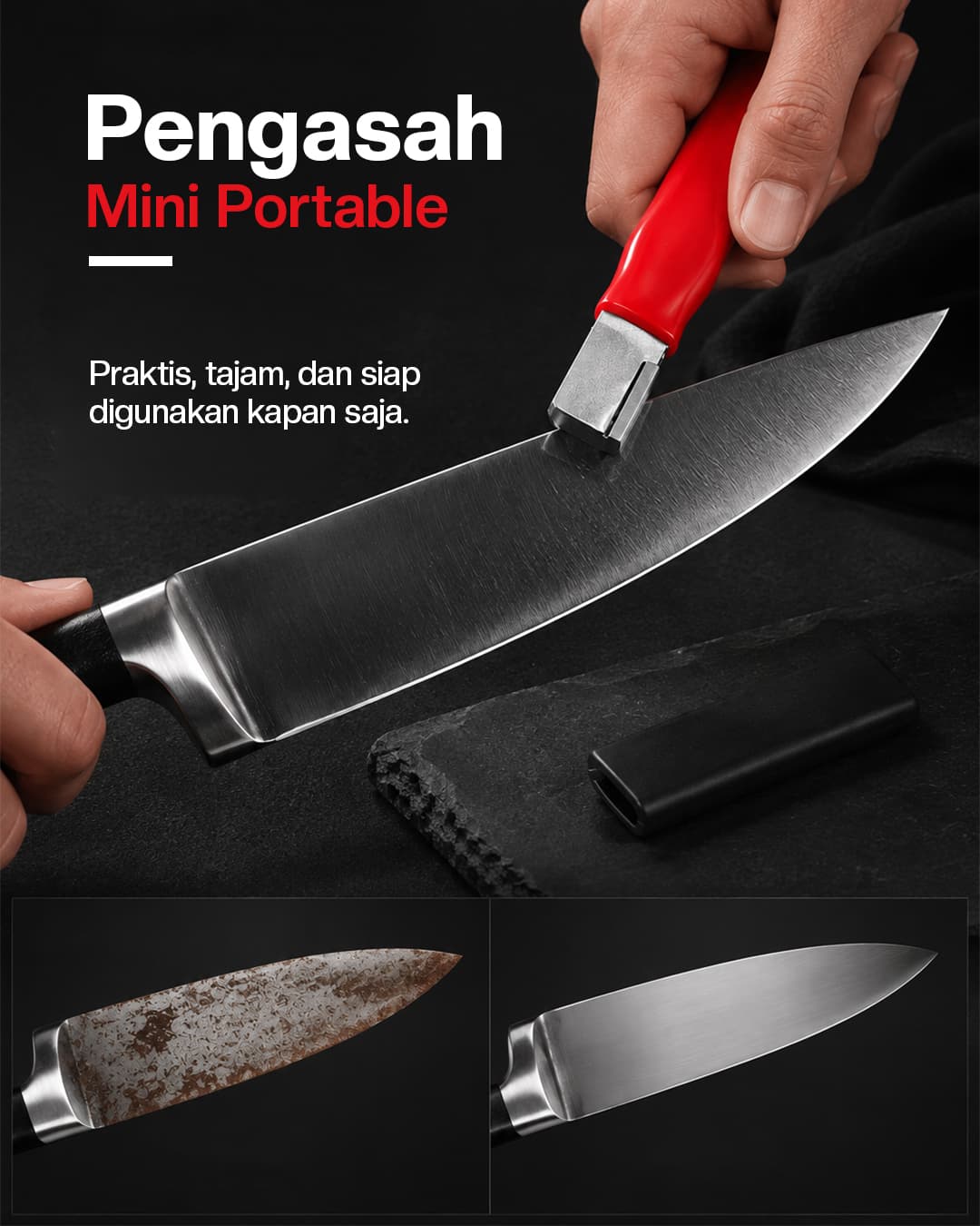 Cara memakai pada pisau dapur