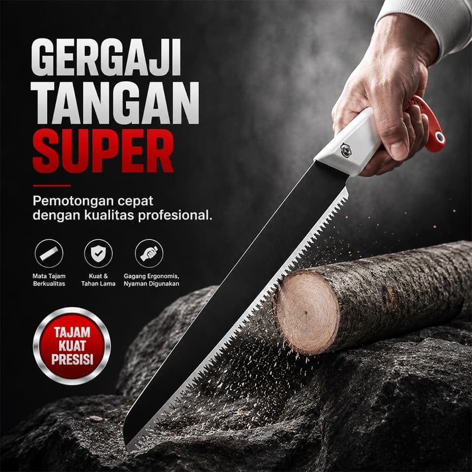 Potong Kayu, Bambu & Dahan Dalam Hitungan Menit — Tanpa Mesin, Tanpa Ribet