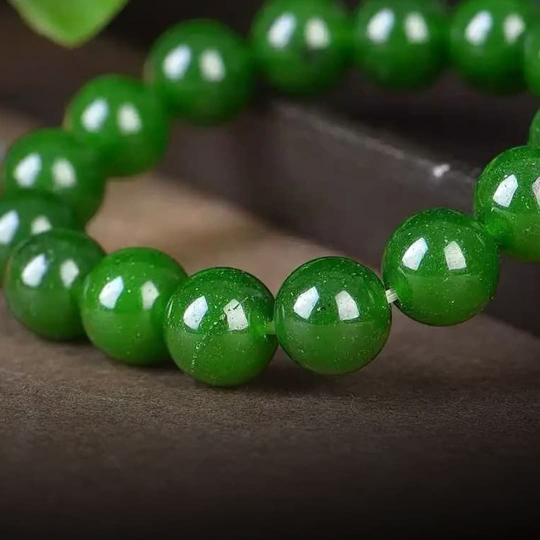 Gelang giok hijau batu alam grade premium