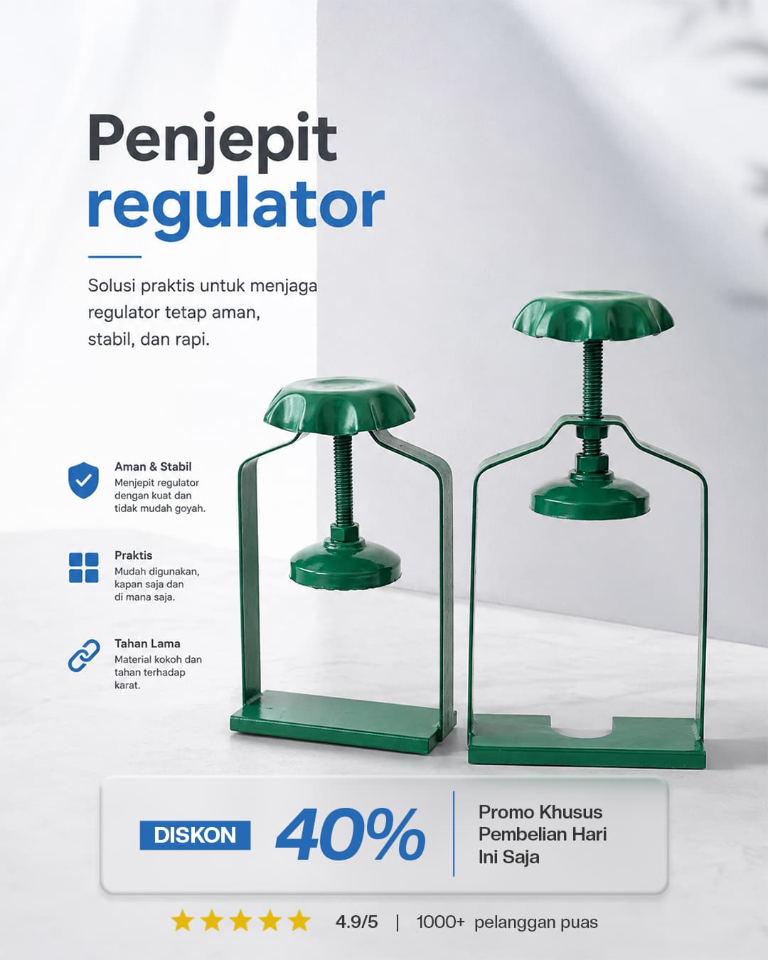 Promo penjepit regulator
